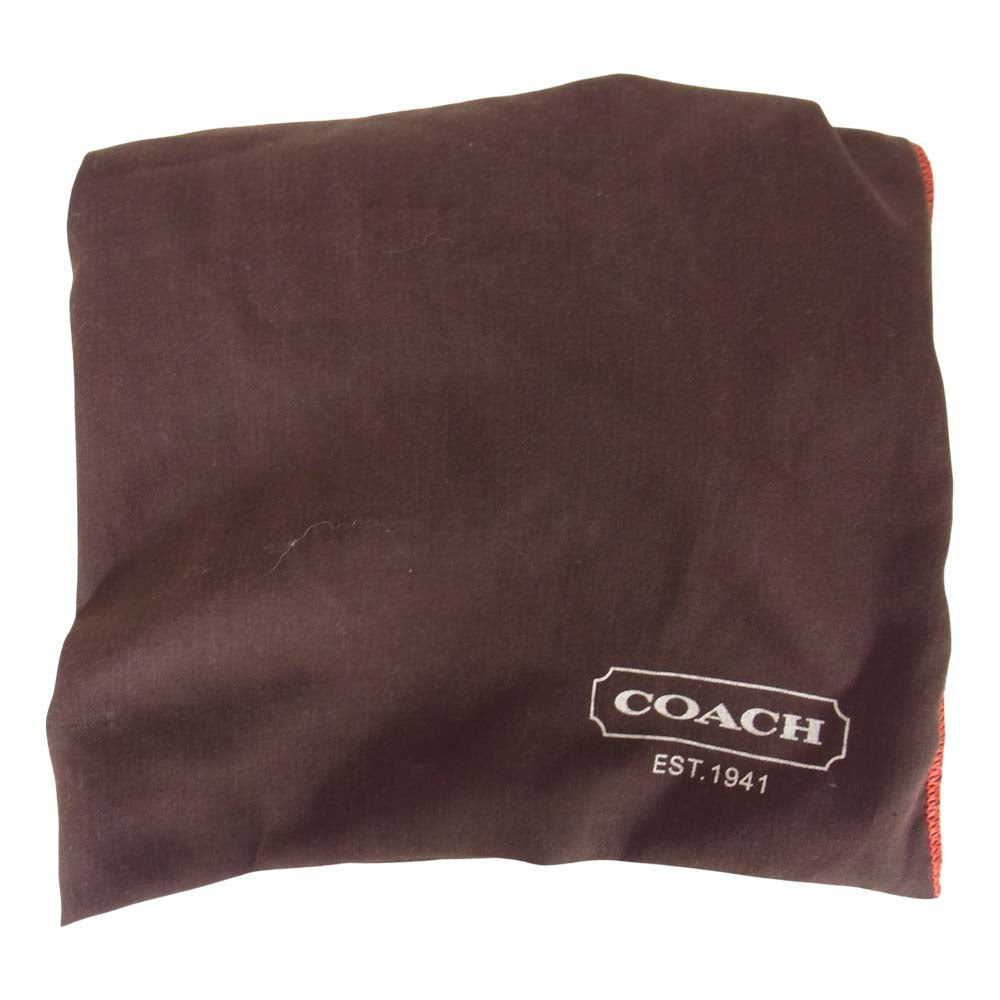 COACH コーチ 10403 キャンバス ショルダー バッグ ブラウン系【中古】