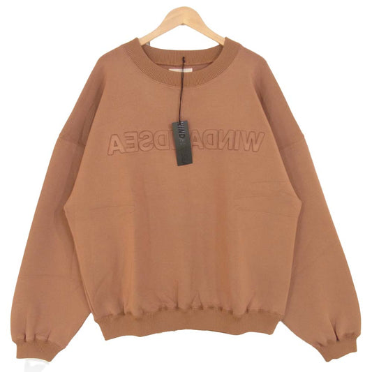 ウィンダンシー 21SS WDS-JER-06 WDS INVERT CBK JERSEY CREW NECK クルー ネック スウェット ブラウン系 L【新古品】【未使用】【中古】