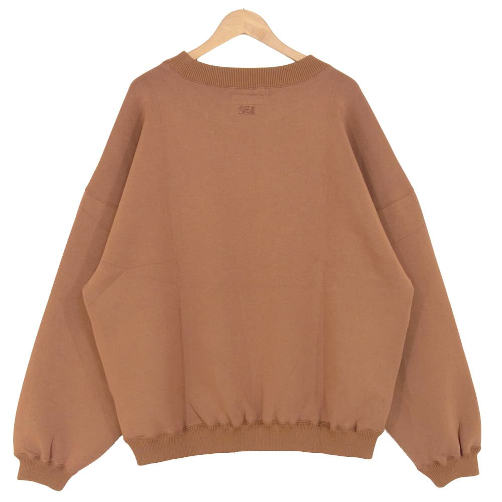 ウィンダンシー 21SS WDS-JER-06 WDS INVERT CBK JERSEY CREW NECK クルー ネック スウェット ブラウン系 L【新古品】【未使用】【中古】