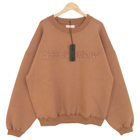 ウィンダンシー 21SS WDS-JER-06 WDS INVERT CBK JERSEY CREW NECK クルー ネック スウェット ブラウン系 L【新古品】【未使用】【中古】