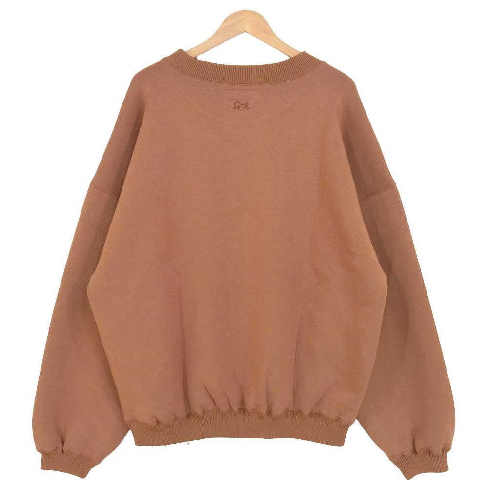 ウィンダンシー 21SS WDS-JER-06 WDS INVERT CBK JERSEY CREW NECK クルー ネック スウェット ブラウン系 L【新古品】【未使用】【中古】