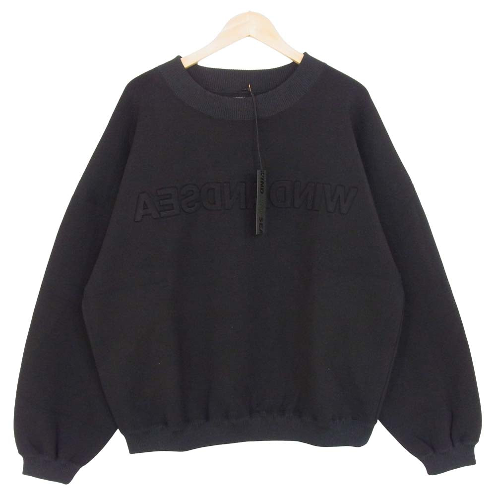 ウィンダンシー 21SS WDS-JER-06 WDS INVERT CBK JERSEY CREW NECK クルー ネック スウェット ブラック系 M【新古品】【未使用】【中古】