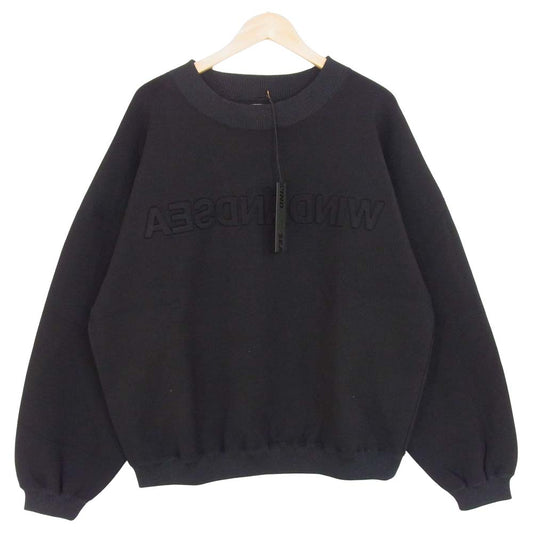ウィンダンシー 21SS WDS-JER-06 WDS INVERT CBK JERSEY CREW NECK クルー ネック スウェット ブラック系 M【新古品】【未使用】【中古】