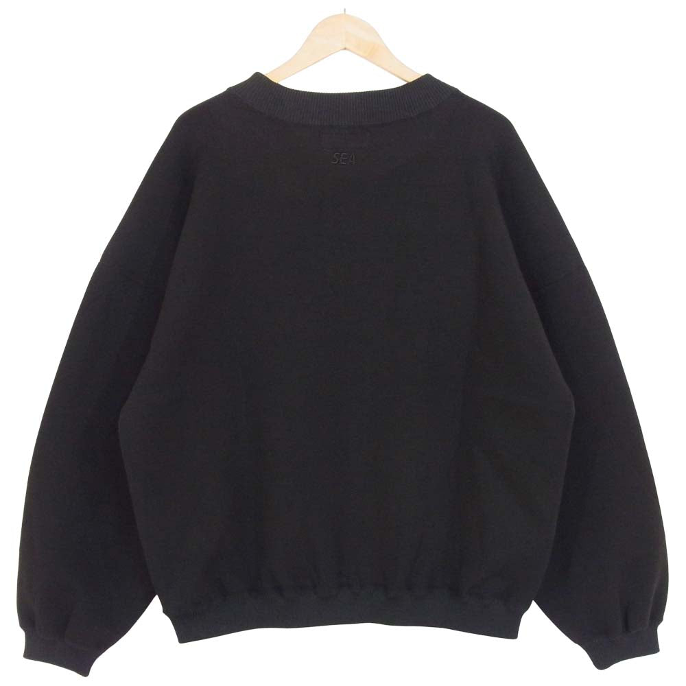 ウィンダンシー 21SS WDS-JER-06 WDS INVERT CBK JERSEY CREW NECK クルー ネック スウェット ブラック系 M【新古品】【未使用】【中古】
