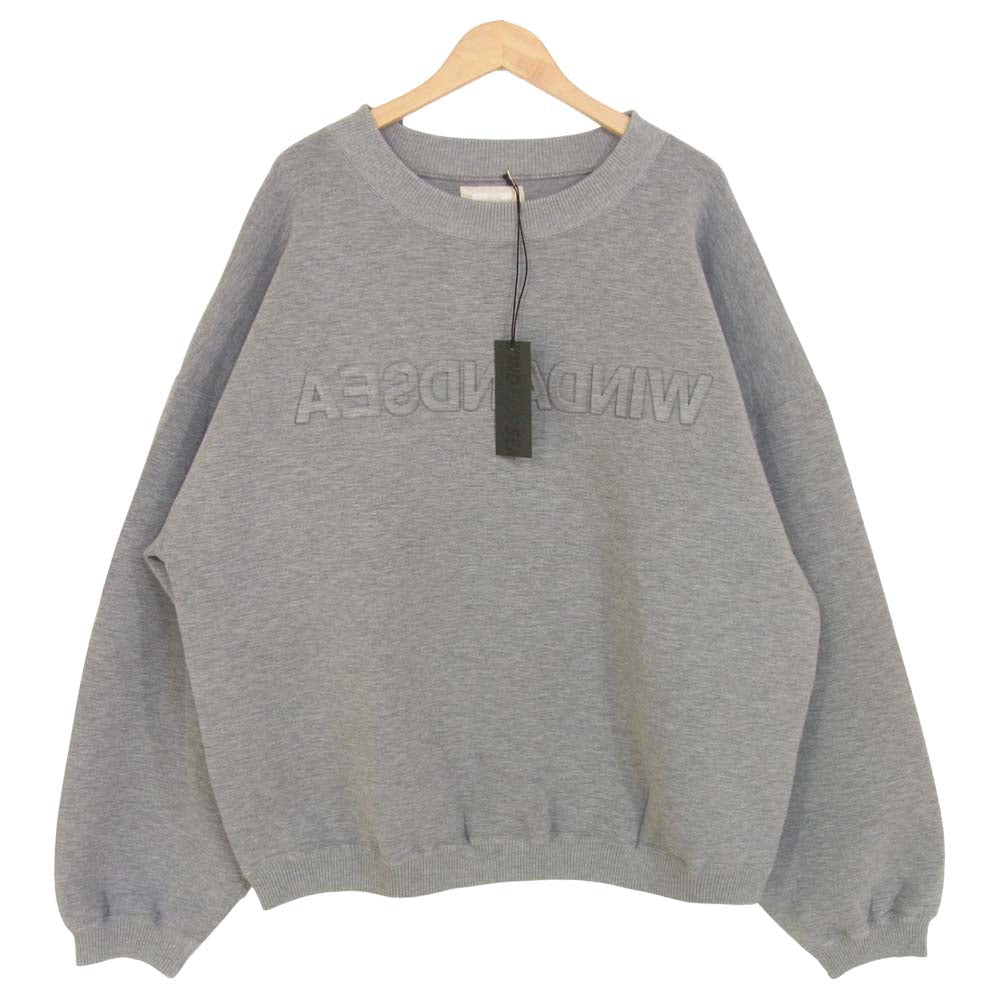 ウィンダンシー 21SS WDS-JER-06 WDS INVERT CBK JERSEY CREW NECK クルー ネック スウェット グレー系 XL【新古品】【未使用】【中古】