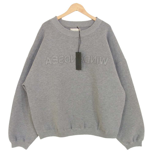 ウィンダンシー 21SS WDS-JER-06 WDS INVERT CBK JERSEY CREW NECK クルー ネック スウェット グレー系 XL【新古品】【未使用】【中古】