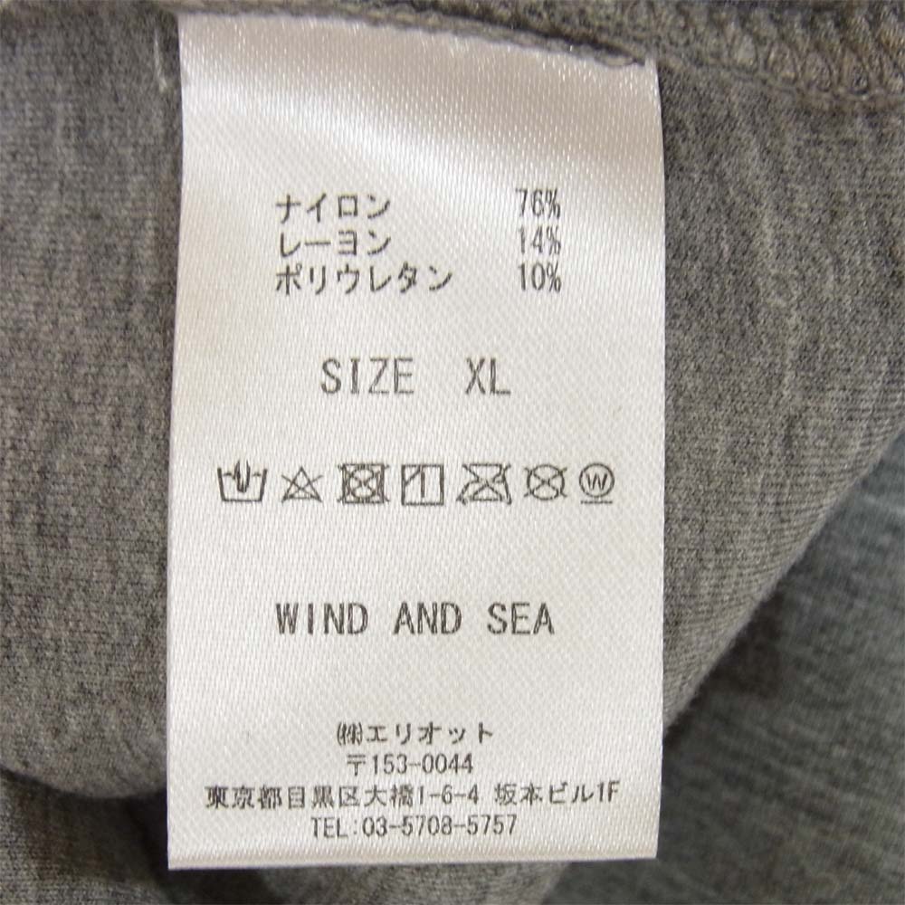 ウィンダンシー 21SS WDS-JER-06 WDS INVERT CBK JERSEY CREW NECK クルー ネック スウェット グレー系 XL【新古品】【未使用】【中古】