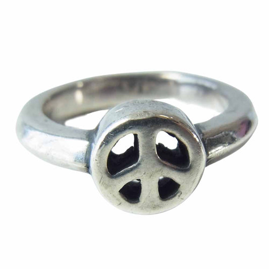 BILL WALL LEATHER ビルウォールレザー X-Small Peace Sign Ring スモール ピース サイン リング シルバー系 9号程度【中古】