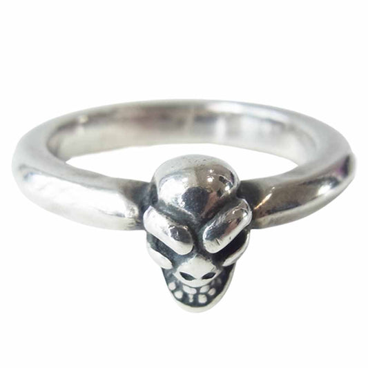 BILL WALL LEATHER ビルウォールレザー X-Small Skull Ring スモール スカル リング シルバー系 9号程度【中古】