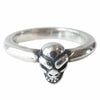 BILL WALL LEATHER ビルウォールレザー X-Small Skull Ring スモール スカル リング シルバー系 9号程度【中古】
