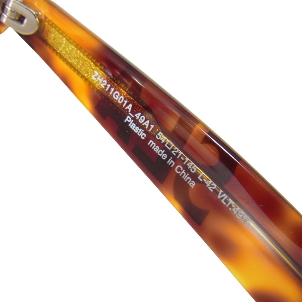 ウィンダンシー zh211g01a 49a1 × Zoff ゾフ サングラス アイウェア ブラウン系 54□21-146【新古品】【未使用】【中古】