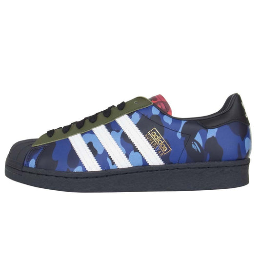 A BATHING APE アベイシングエイプ GZ8982 × A BATHING APE エイプ SUPER STAR 80S BAPE スーパースター マルチカラー系 27.5cm【新古品】【未使用】【中古】