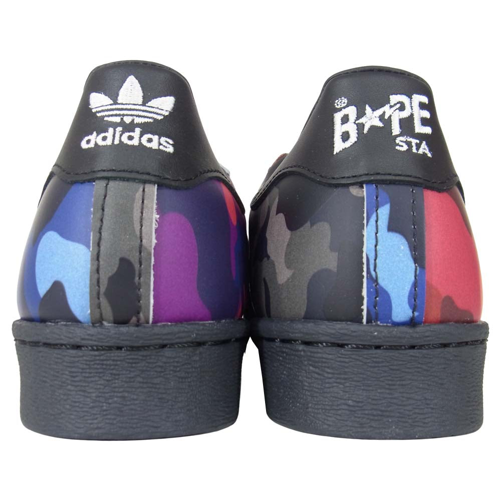 A BATHING APE アベイシングエイプ GZ8982 × A BATHING APE エイプ SUPER STAR 80S BAPE スーパースター マルチカラー系 27.5cm【新古品】【未使用】【中古】