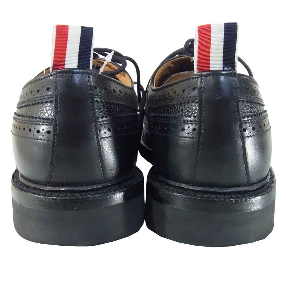 THOM BROWNE トムブラウン MFD002L CLASSIC LONGWING W/SKIN FUNMIX & RUBBER クラシック ウィングチップ ブラック系 US11【美品】【中古】
