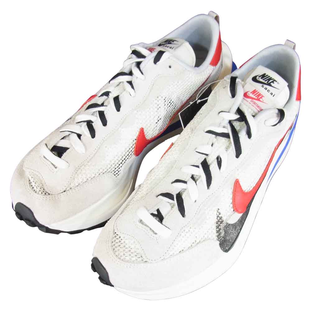 NIKE ナイキ CV1363-100 sacai サカイ vaporwaffle US12 トリコロール スニーカー ホワイト系 US12【極上美品】【中古】