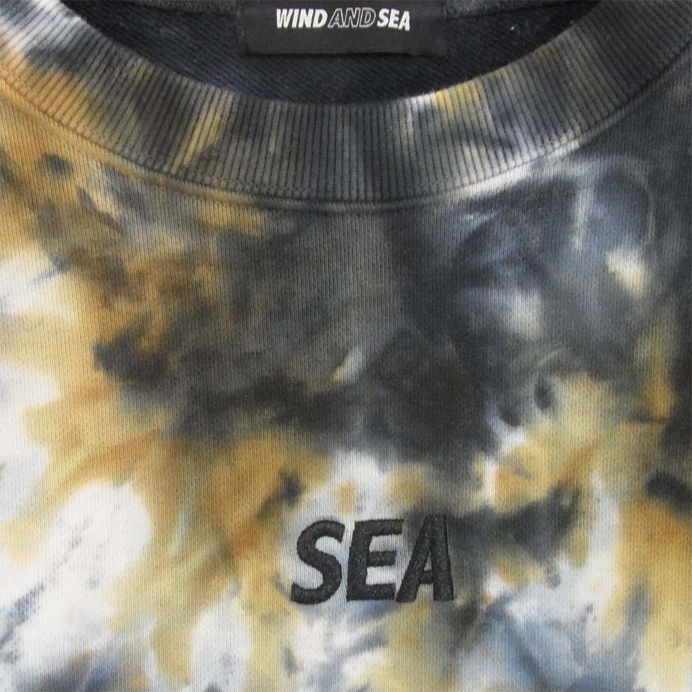 ウィンダンシー 20SS WDS-20S-TPS-02 WDS TIE-DYE SWEAT TOPS タイダイ スウェット プルオーバー 黒紺茶系 XL【中古】