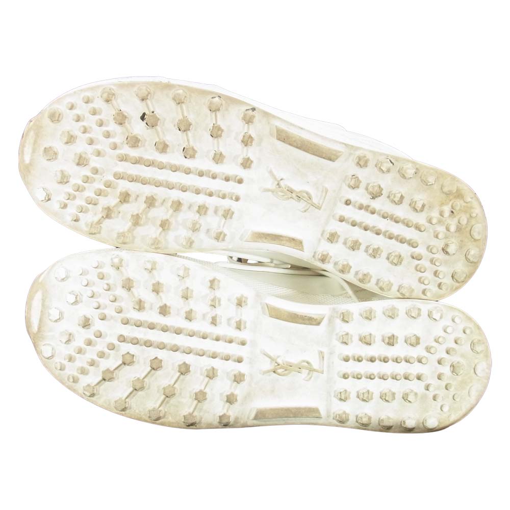 SAINT LAURENT サンローラン 18SS 501612 ジャンプ ローカット レザー スニーカー ホワイト系 41【中古】