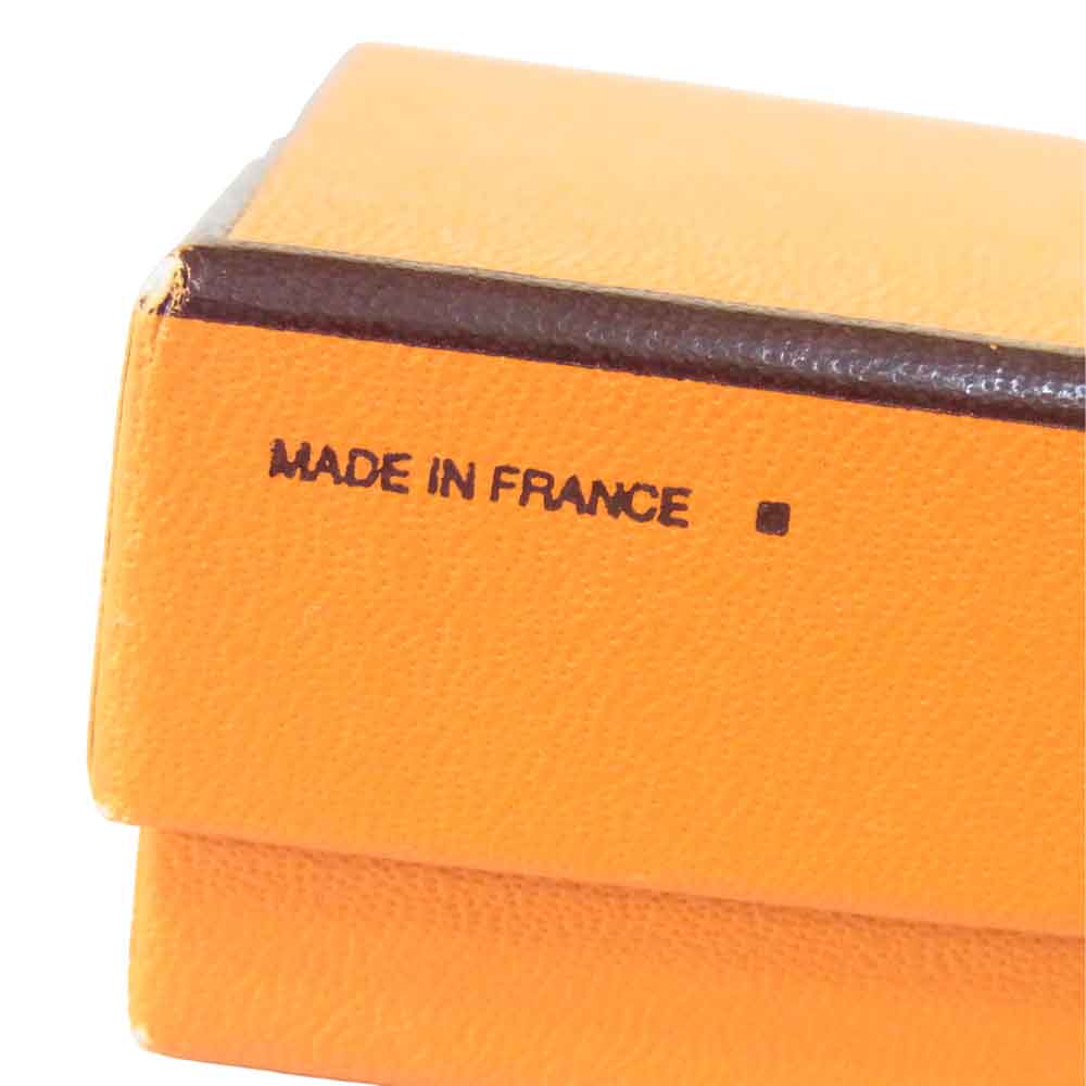 HERMES エルメス ツイスト レザー ブレスレット 革 レザーブレスレット シルバー ブラウン系【中古】