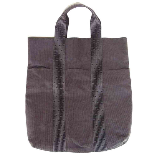 HERMES エルメス エールライン カバス トートバッグ トート バッグ フランス製 ライン グレー系【中古】