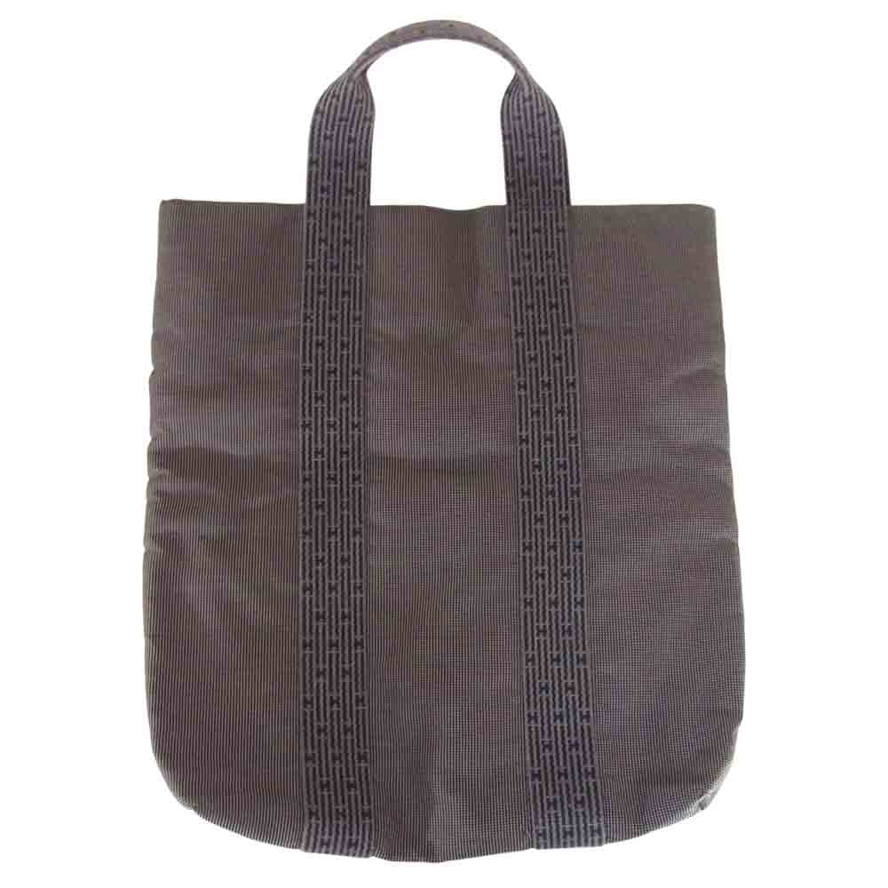 HERMES エルメス エールライン カバス トートバッグ トート バッグ フランス製 ライン グレー系【中古】