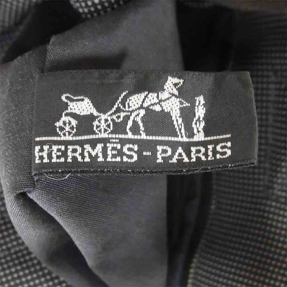 HERMES エルメス エールライン カバス トートバッグ トート バッグ フランス製 ライン グレー系【中古】