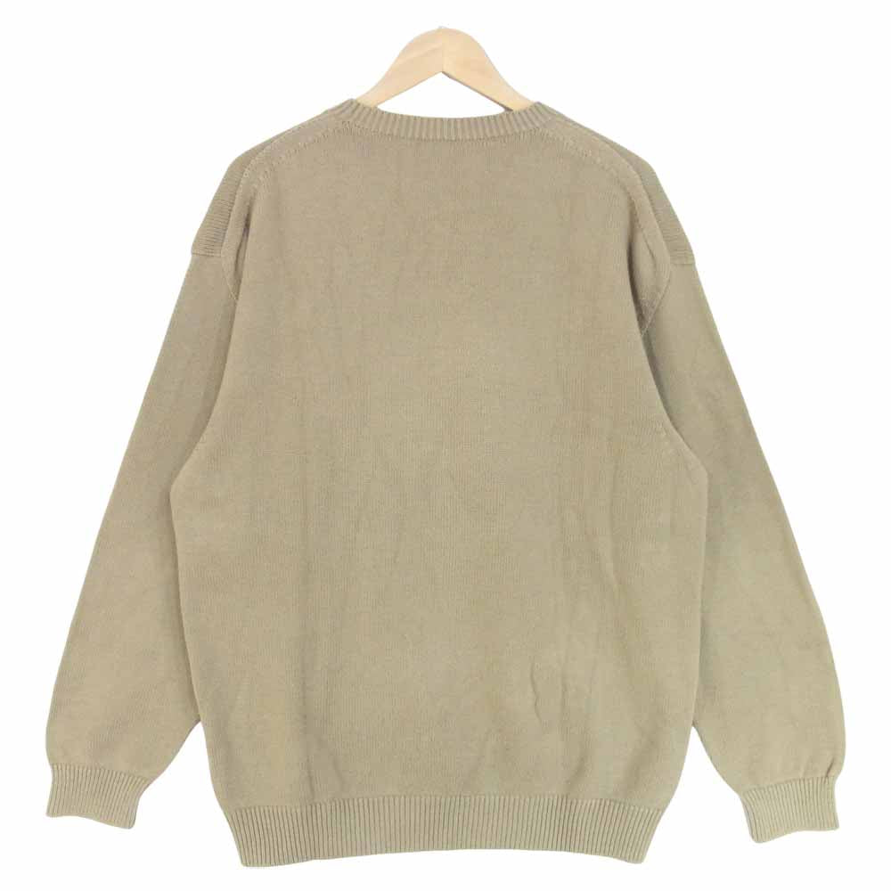 crepuscule 19SS 1901-017 so nakameguro TENJIKU L/S 天竺 コットン ニット 日本製 ベージュ系 S【中古】