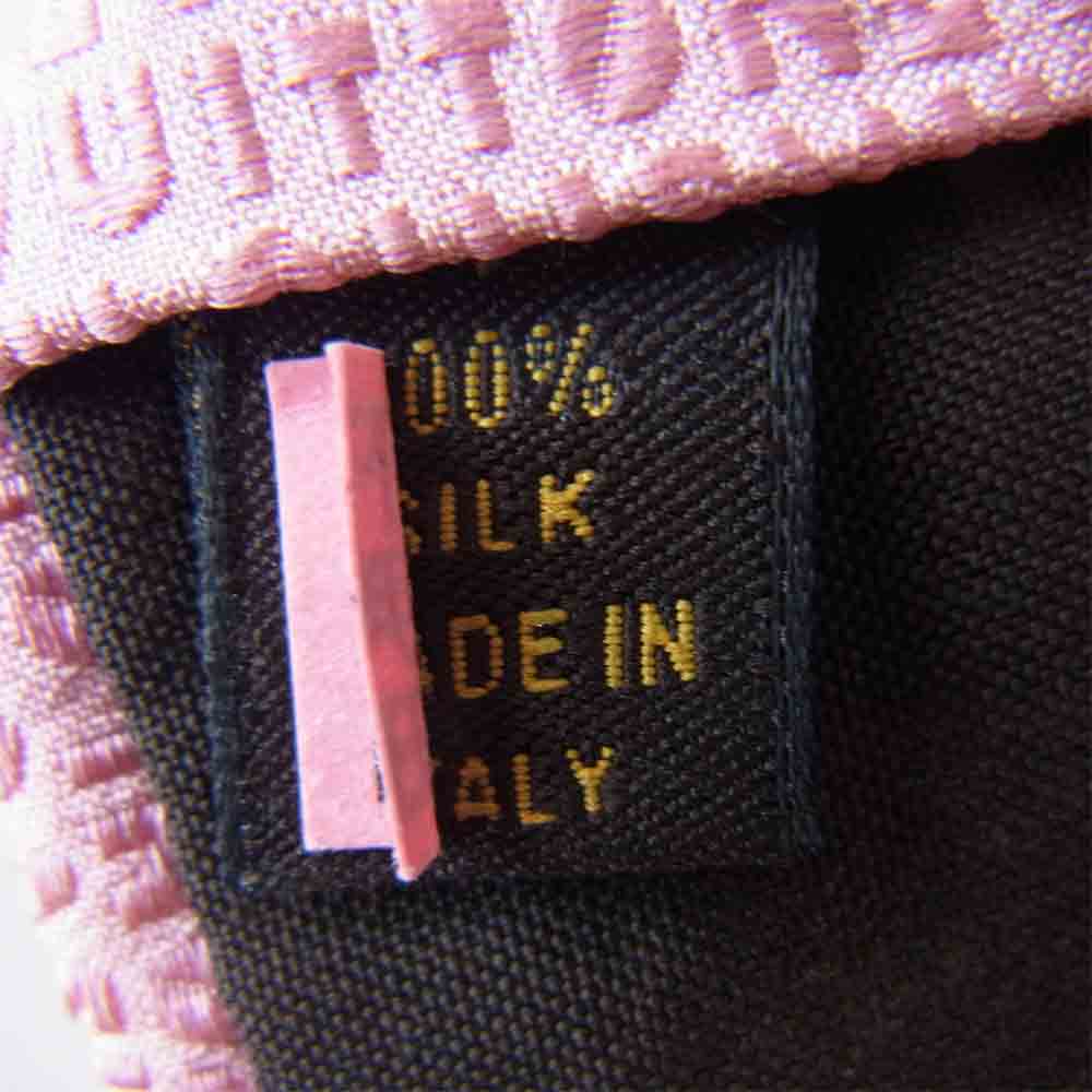 LOUIS VUITTON ルイ・ヴィトン 100％ シルク 総柄 ネクタイ ピンク ピンク系【中古】
