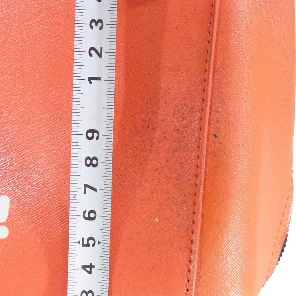 HYSTERIC GLAMOUR ヒステリックグラマー 2WAY ベア ショルダー ハンド バッグ オレンジ×ネイビー【中古】
