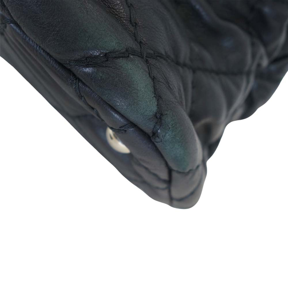 CHANEL シャネル マトラッセ ココマーク チェーン トートバッグ ブラック系【中古】