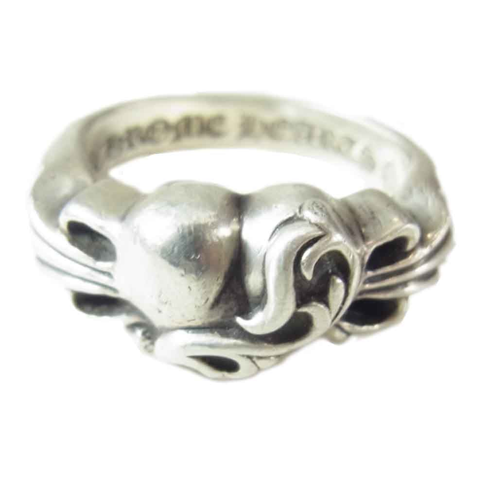 CHROME HEARTS クロムハーツ（原本無） FLRL CRS HET フローラル ハート リング シルバー系 20【中古】