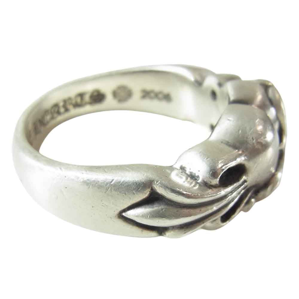 CHROME HEARTS クロムハーツ（原本無） FLRL CRS HET フローラル ハート リング シルバー系 20【中古】