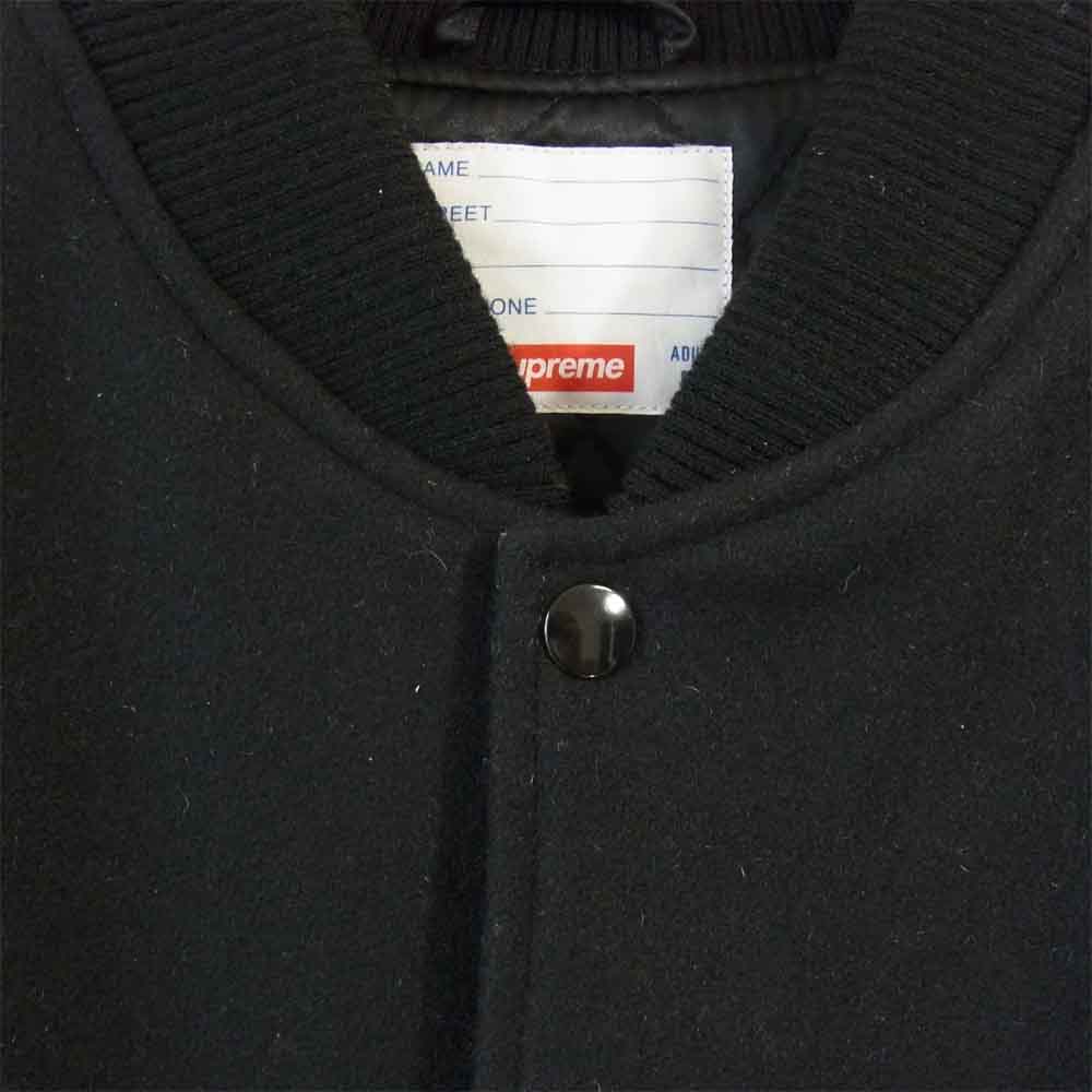 Supreme シュプリーム 18AW Motion Logo Varsity Jacket モーションロゴ バーシティー ジャケット スタジャン ブラック系 M【中古】