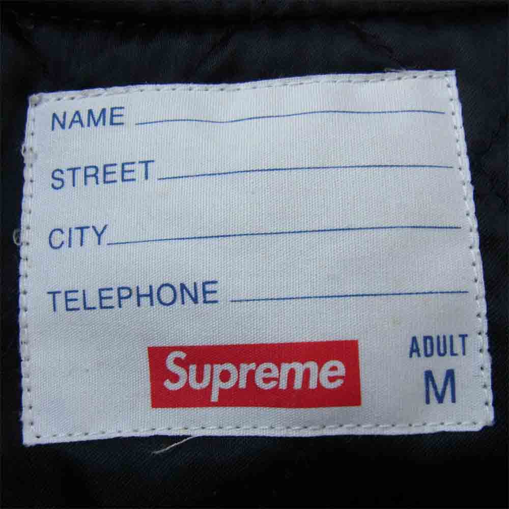 Supreme シュプリーム 18AW Motion Logo Varsity Jacket モーションロゴ バーシティー ジャケット スタジャン ブラック系 M【中古】
