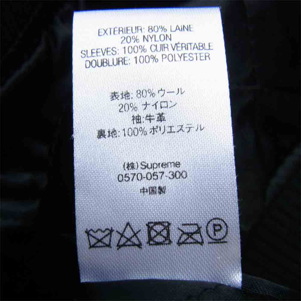 Supreme シュプリーム 18AW Motion Logo Varsity Jacket モーションロゴ バーシティー ジャケット スタジャン ブラック系 M【中古】