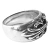 CHROME HEARTS クロムハーツ（原本無） Floral cross Ring フローラル クロス リング シルバー系 21号程度【中古】