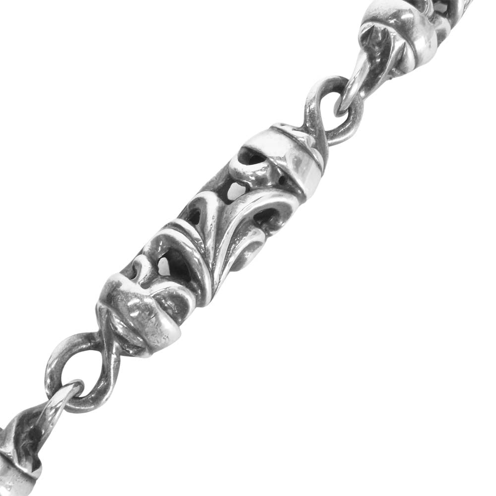 CHROME HEARTS クロムハーツ（原本無） 1クリップ ショート ローラー 6LINK ウォレットチェーン シルバー系【中古】