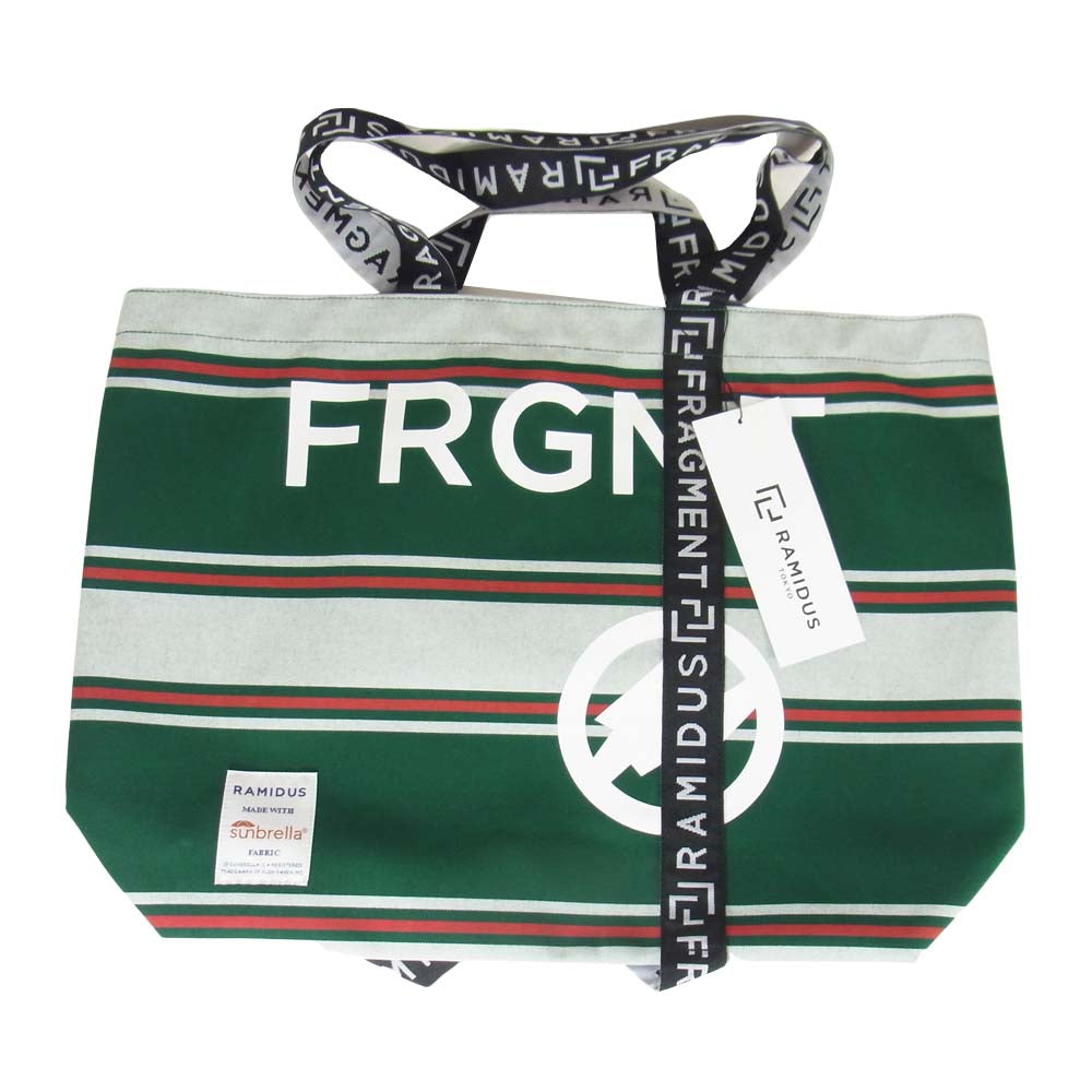 FRAGMENT DESIGN フラグメントデザイン RAMIDUS TOTE BAG トート バッグ L グリーン系【新古品】【未使用】【中古】