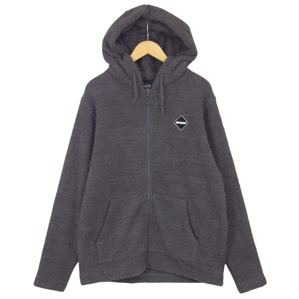 F.C.R.B. エフシーアールビー 21SS FCRB-210066 PILE ZIP UP HOODIE パイル ジップ パーカー グレー系 XL【中古】
