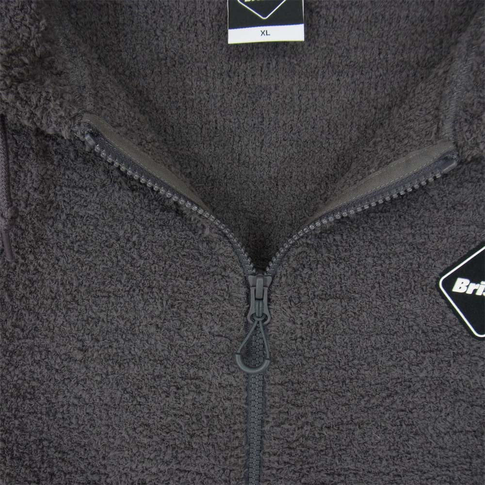 F.C.R.B. エフシーアールビー 21SS FCRB-210066 PILE ZIP UP HOODIE パイル ジップ パーカー グレー系 XL【中古】