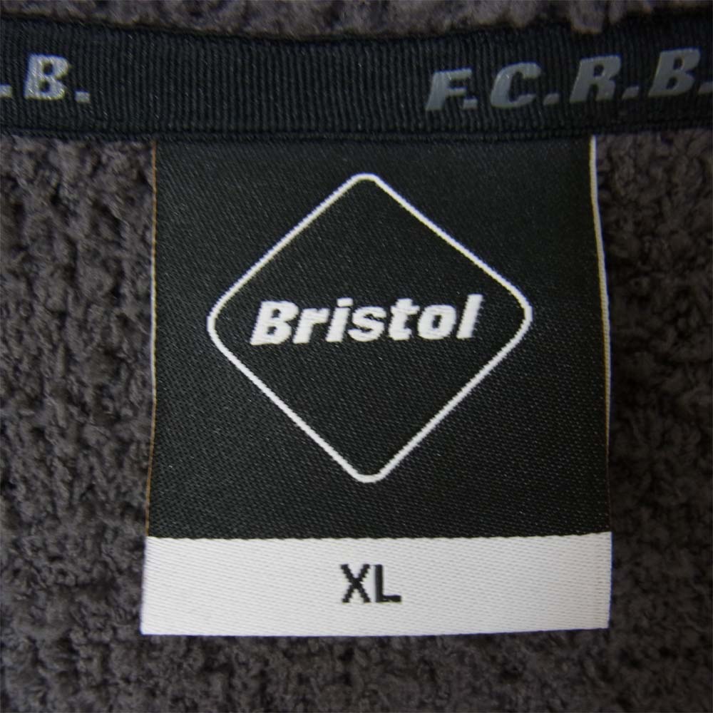 F.C.R.B. エフシーアールビー 21SS FCRB-210066 PILE ZIP UP HOODIE パイル ジップ パーカー グレー系 XL【中古】