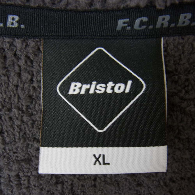 エフシーアールビー 21SS BRISTOL EMBROIDERY HOODIE FCRB-210060 フロントロゴ刺繍プルオーバーパーカー メンズ XL
