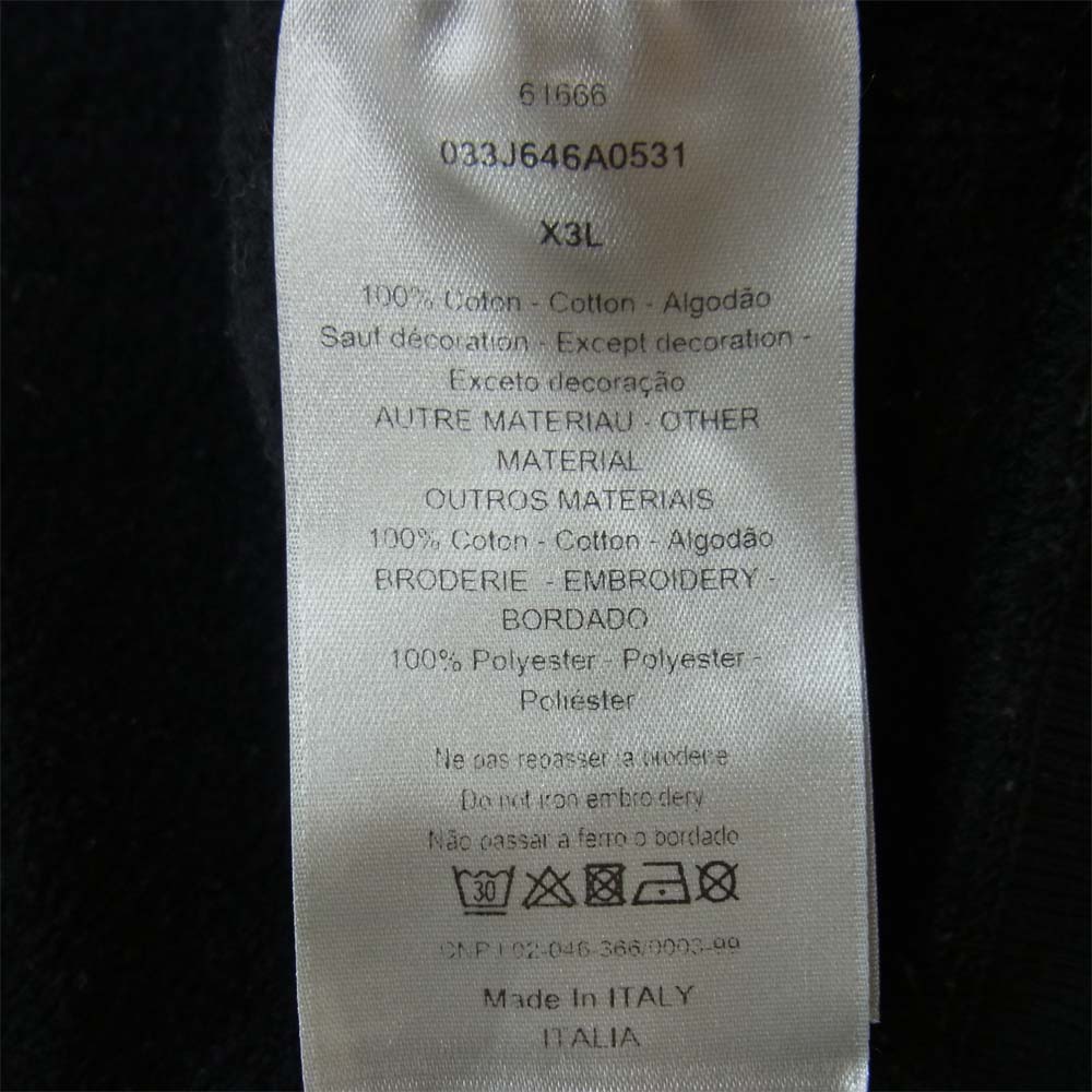 DIOR HOMME ディオールオム 20AW 033J646A0531 Shawn Stussy SHOCK THE WORLD ステューシー パーカー ブラック系 X3L【中古】