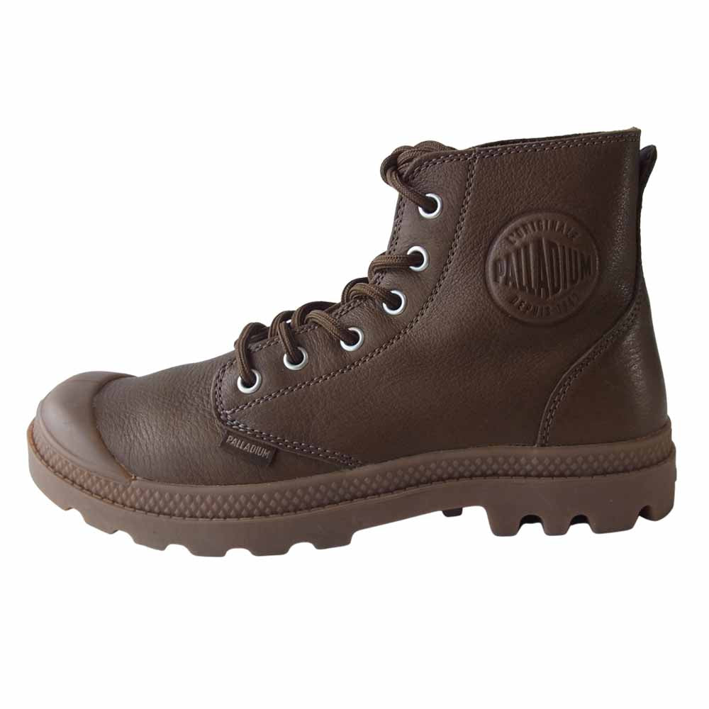 PALLADIUM パラディウム 75750-250-M PAMPA HI LEATHER UL  パンパ ハイ ハイカット スニーカー ブラウン系 UK5.5【極上美品】【中古】