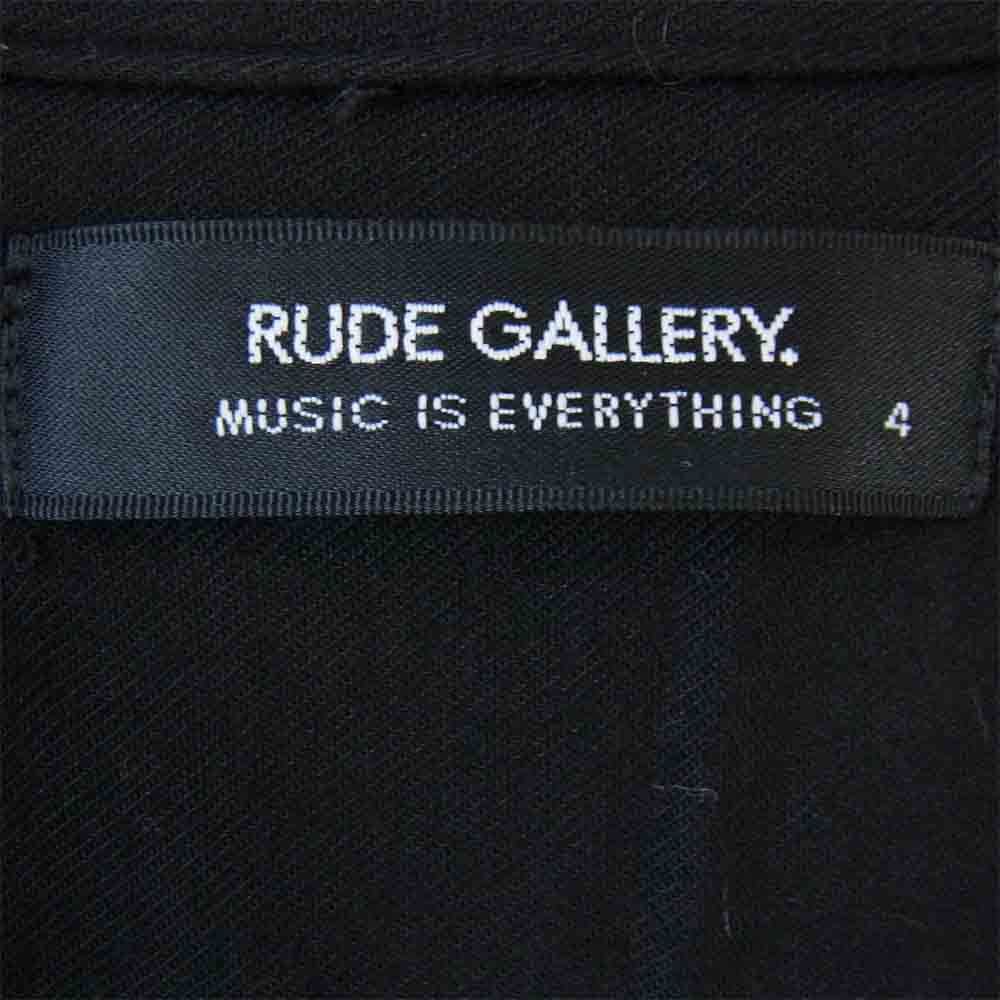 RUDE GALLERY ルードギャラリー バック刺繍 レーヨン オープンカラー