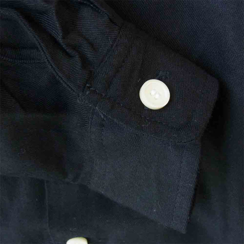 RUDE GALLERY ルードギャラリー バック刺繍 レーヨン オープンカラー シャツ ブラック系 4【中古】