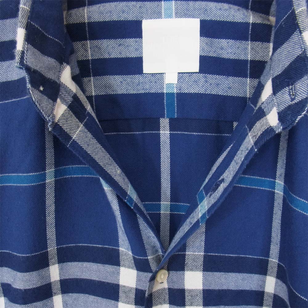 THE NORTH FACE ノースフェイス NT26136H チェック ボタンダウン 長袖 シャツ ブルー系 L【中古】