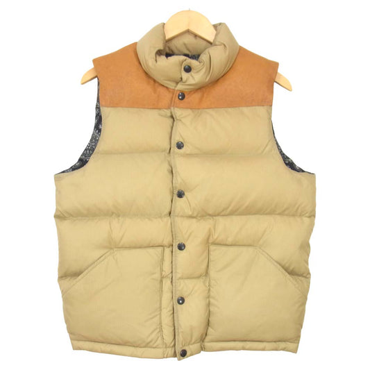 THE NORTH FACE ノースフェイス ND2279N PURPLE LABEL パープル レーベル MOUNTAIN DOWN VEST マウンテン ダウン ベスト ベージュ系 L【中古】
