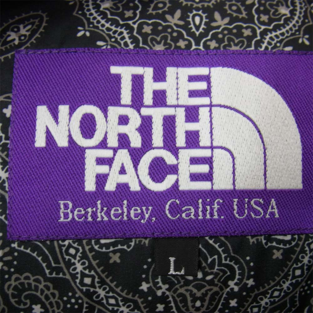 THE NORTH FACE ノースフェイス ND2279N PURPLE LABEL パープル レーベル MOUNTAIN DOWN VEST マウンテン ダウン ベスト ベージュ系 L【中古】