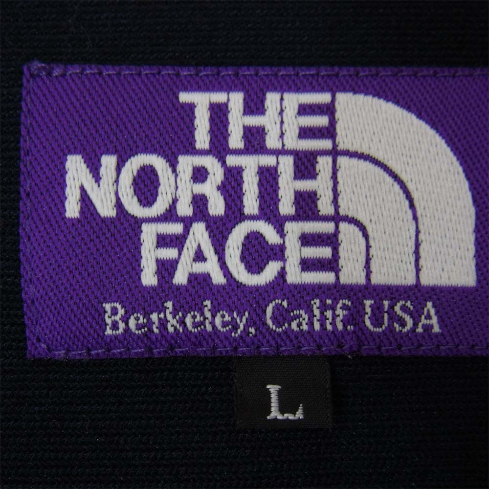 THE NORTH FACE ノースフェイス NT3726N PURPLE LABEL パープル レーベル Raschel Zip Up Cardigan ラッセル ジップアップ カーディガン ネイビー系 L【中古】