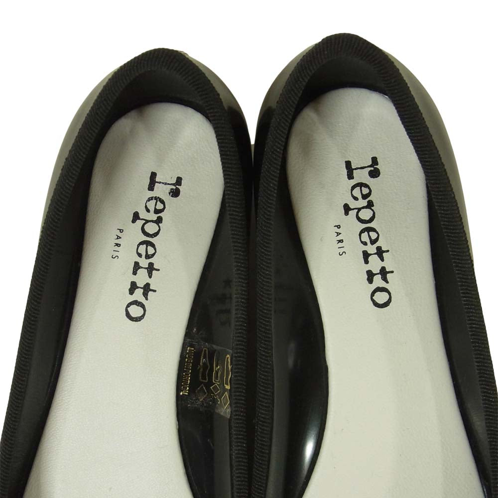 repetto レペット 51182-1-50499 CENDRILLON BABY レイン シューズ ポルトガル製 ブラック系 36【美品】【中古】